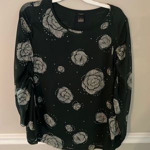 Ann Taylor factory green blouse